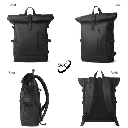 Expandable Waterproof Travel Backpack with 15.6" Laptop Compartment