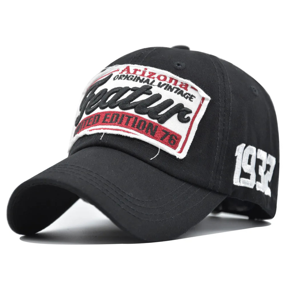 Letter Embroidery Baseball Cap – Hip Hop Streetwear Vintage Hat