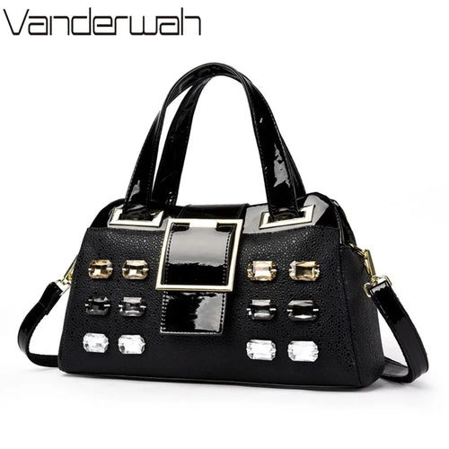 Diamond Embellished Luxury Tote Bag for Women