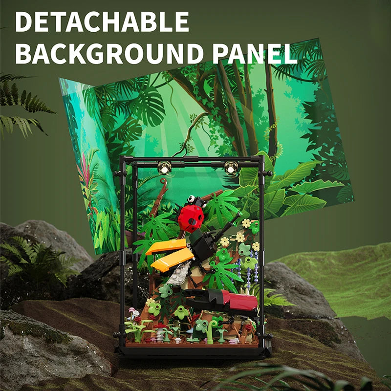 Insect Ecological Box Building Blocks – Beetle & Ladybug Diorama
