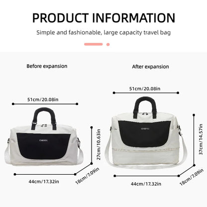 Large Capacity Gym & Travel Duffel Bag with Shoulder Strap