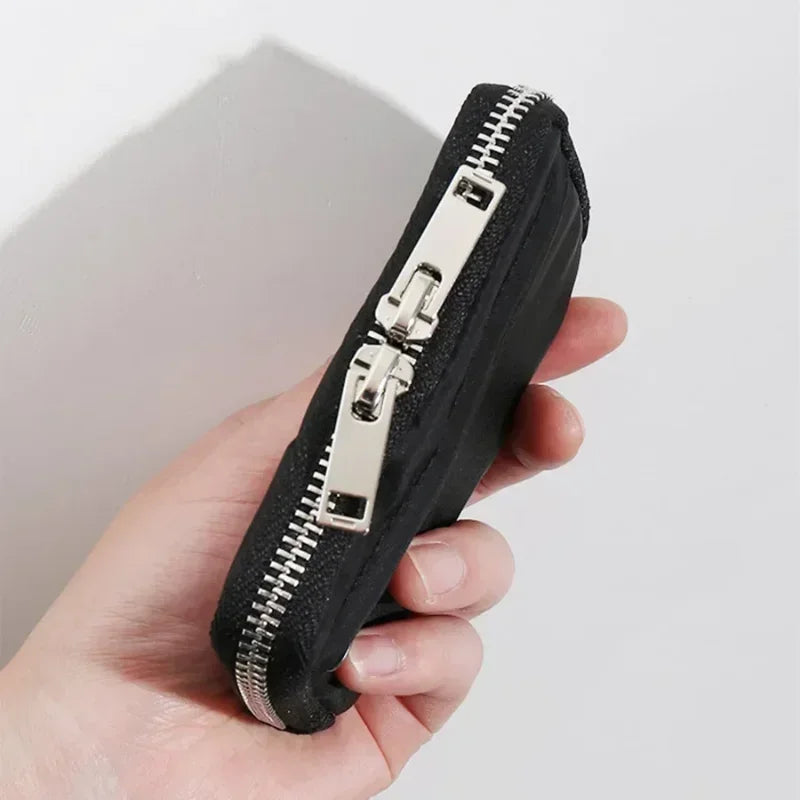 Mini Zip Pouch Wallet & Earbuds Organizer