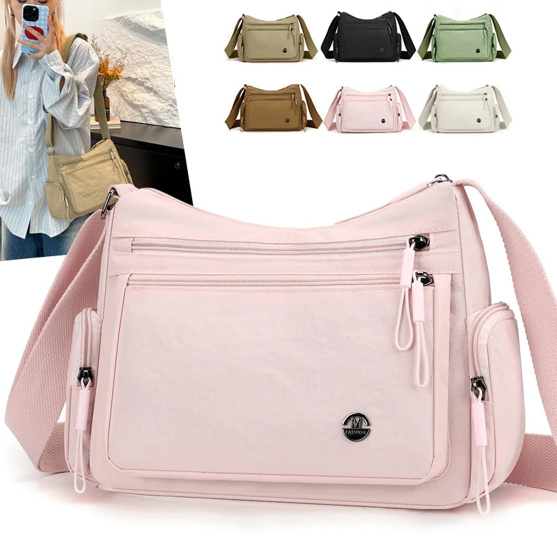 Women's Crossbody Bag – Multi-Pocket Lightweight Shoulder Bag