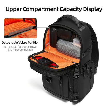 SLR Camera Crossbody Bag – Men's Shoulder Messenger for Travel, Hiking & Outdoors