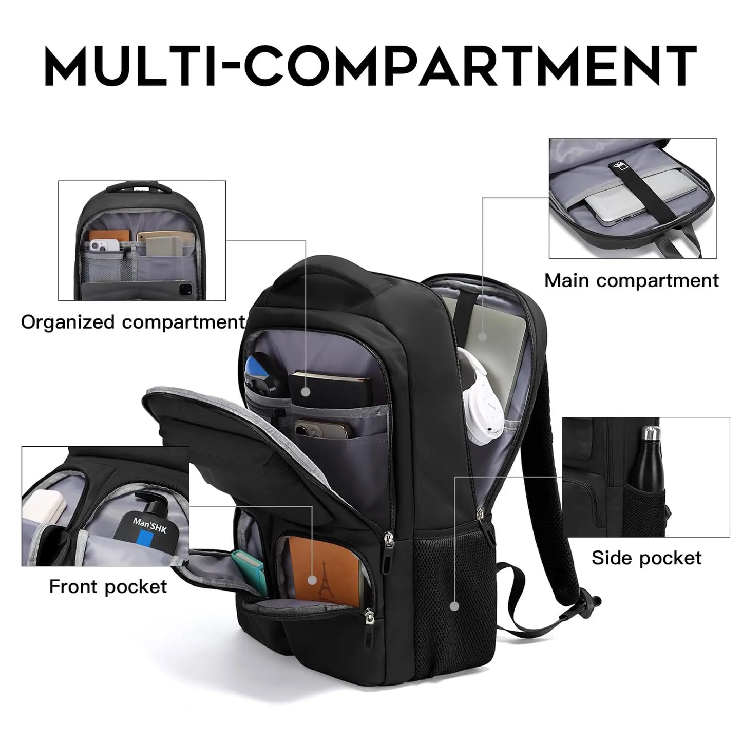 Bange Women's Lightweight Waterproof Backpack – Casual Daily Commute Bag