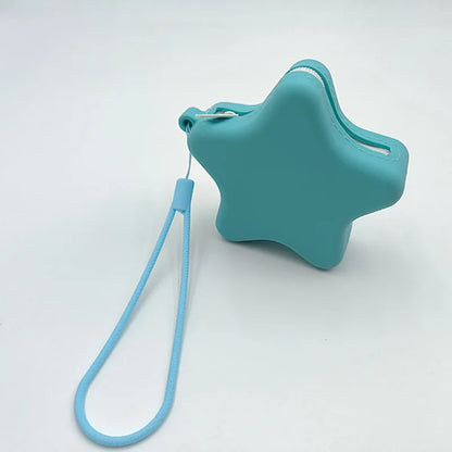 Star-Shape Silicone Coin Purse & Mini Cosmetic Bag with Zipper