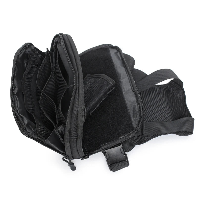 Tactical Chest Pack with MOLLE Webbing – Outdoor Hiking Bag