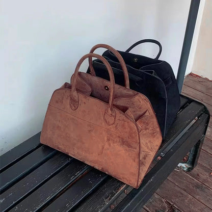 Women's Large Capacity Retro Leather Tote Bag