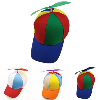 Propeller Baseball Cap – Colorful Patchwork Hat for Kids & Adults