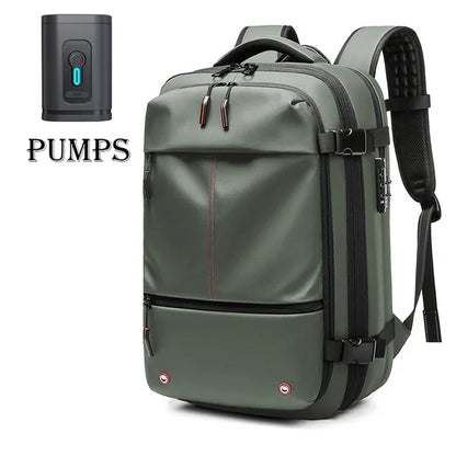 Vacuum Compression Travel Backpack – 17" Laptop, Large Capacity