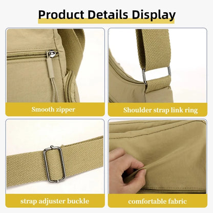 Women's Crossbody Bag – Multi-Pocket Lightweight Shoulder Bag