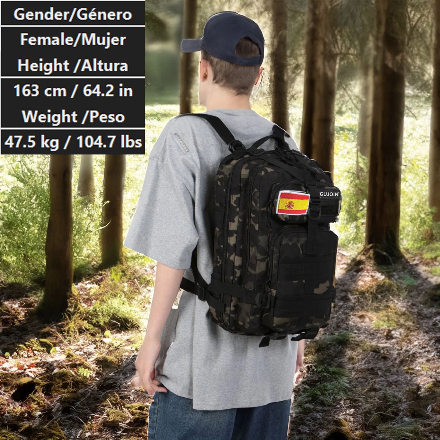 25L Tactical Backpack – Waterproof Outdoor Rucksack for Hiking
