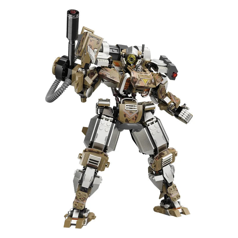 Mecha Robot MOC Building Set – 598–624 Piece Sci-Fi Brick Model