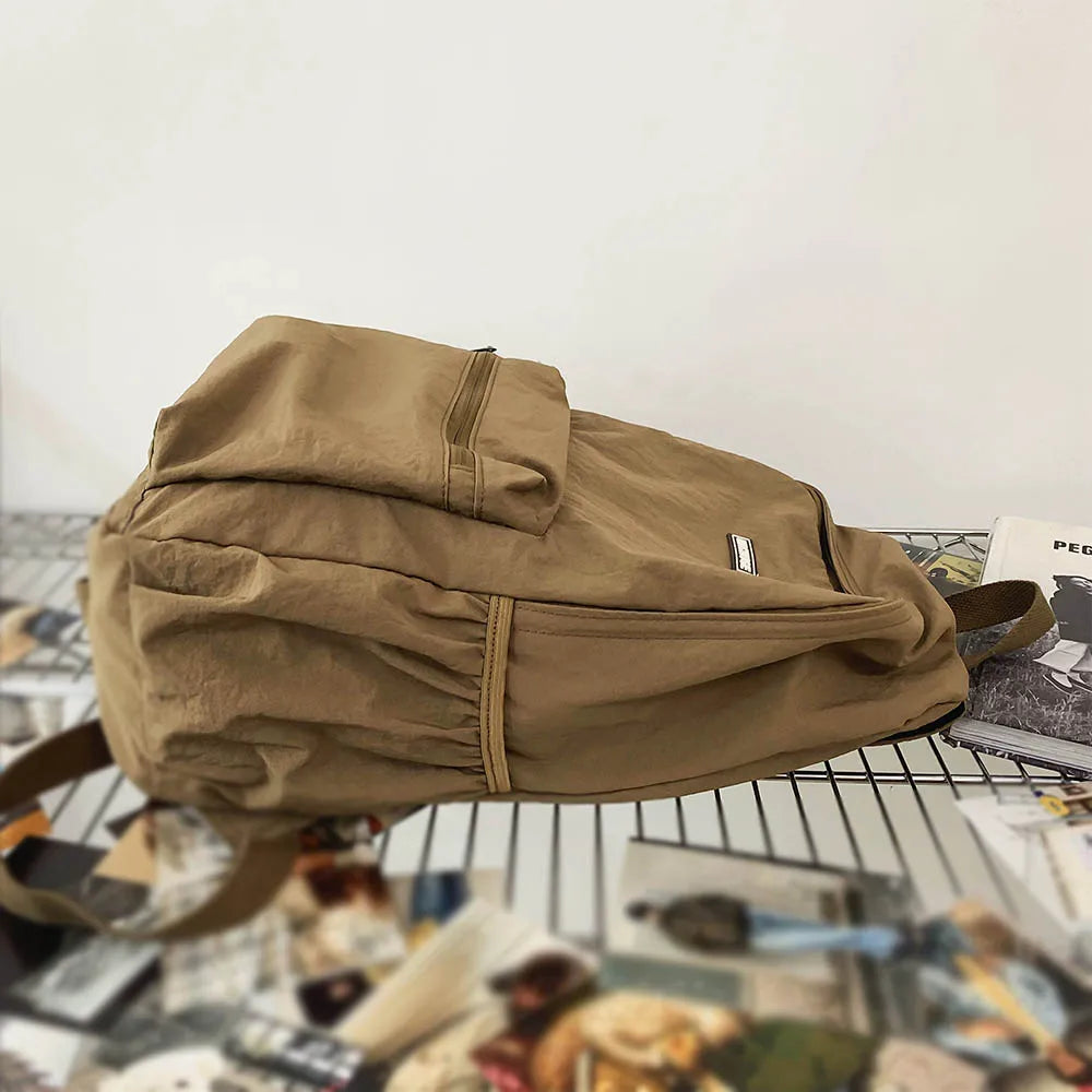Large Capacity Foldable Backpack for Women – Korean Laptop Bag