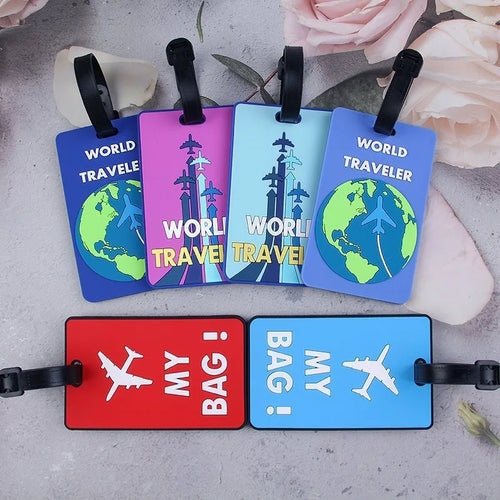 Silicone Luggage Tag – Colorful PVC Travel Bag ID Holder