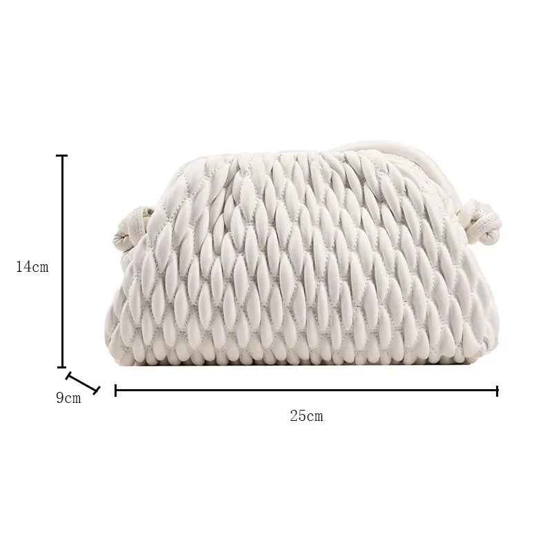 Women's Quilted Crossbody Bag – Designer Clutch Purse