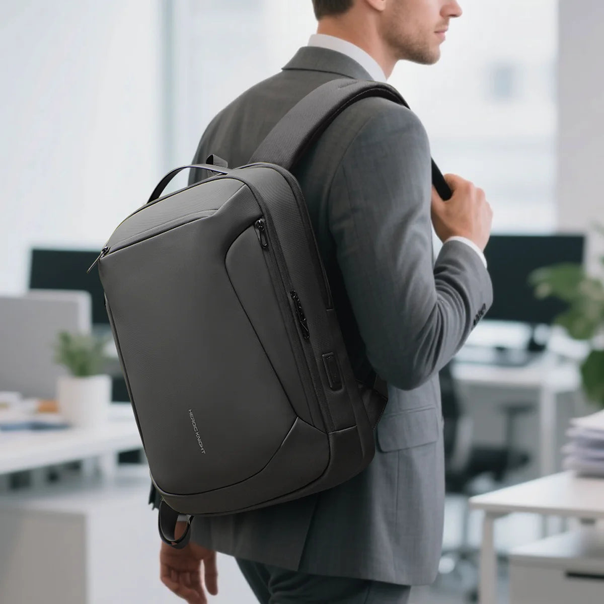 Business Laptop Backpack 15.6" Men – USB Port Waterproof Daypack