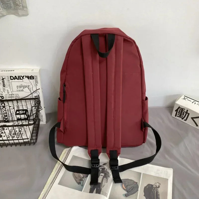 Waterproof Nylon Backpack – Large Capacity Travel & Laptop Bag