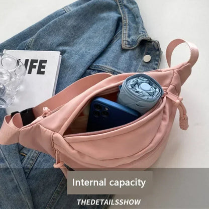 Canvas Crossbody Fanny Pack for Women – Casual Sling Waist Bag