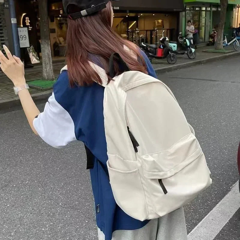 Waterproof Nylon Backpack – Large Capacity Travel & Laptop Bag