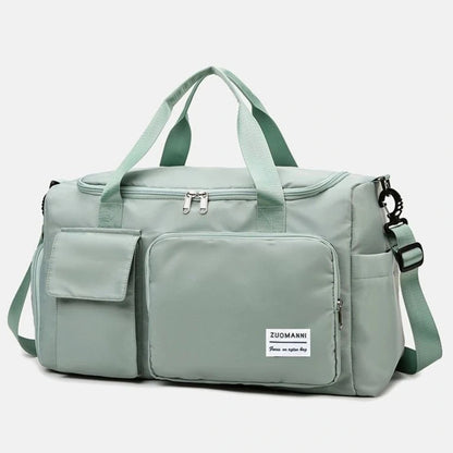 Large Capacity Weekender Duffle Bag with Shoe Compartment