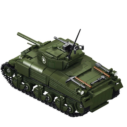 Sherman M4 Tank Building Blocks Set – 883pcs WWII MOC