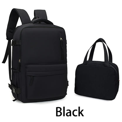 Travel Backpack 2-Piece Set – 180° Full Open with Toiletry Bag