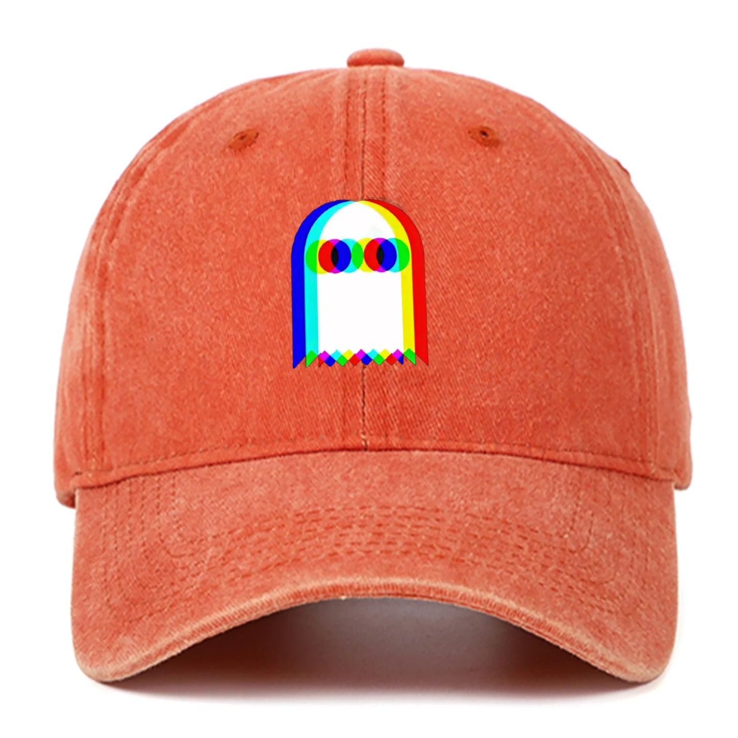 Colorful Ghost Print Baseball Cap – Adjustable Unisex Hat