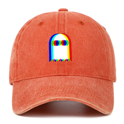 Colorful Ghost Print Baseball Cap – Adjustable Unisex Hat