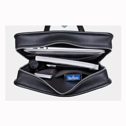 Genuine Leather Men's Backpack – Luxury Large Laptop Bag