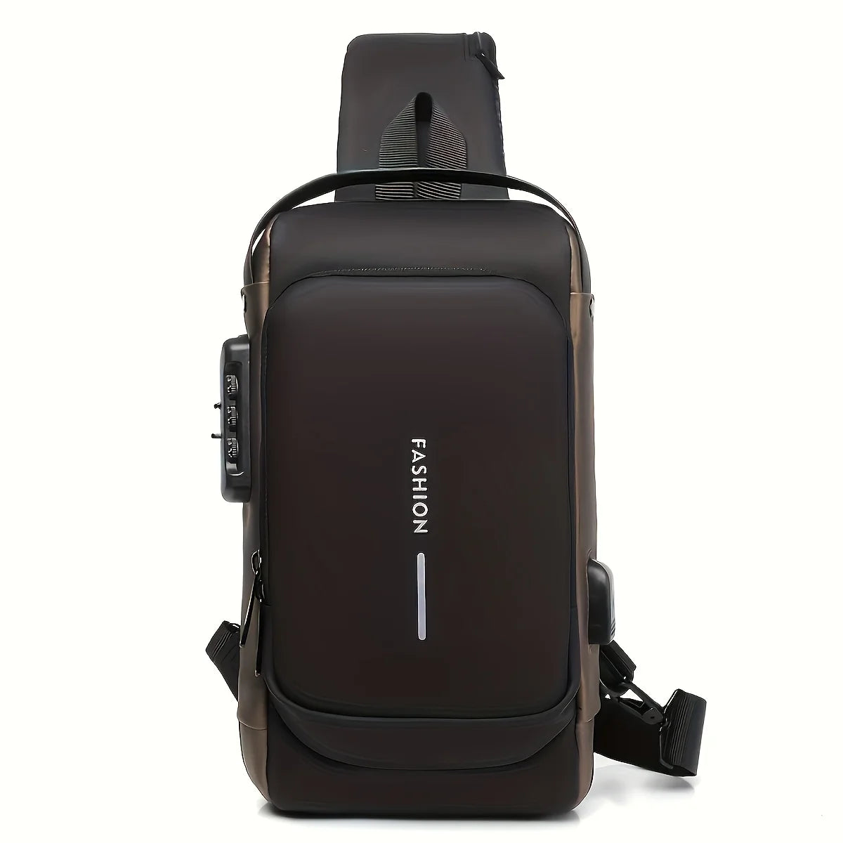 Anti-Theft Sling Bag for Men – USB Charging & Lock
