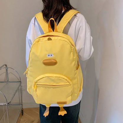 Cute Duck Backpack Kawaii School Bag for Girls & College Students