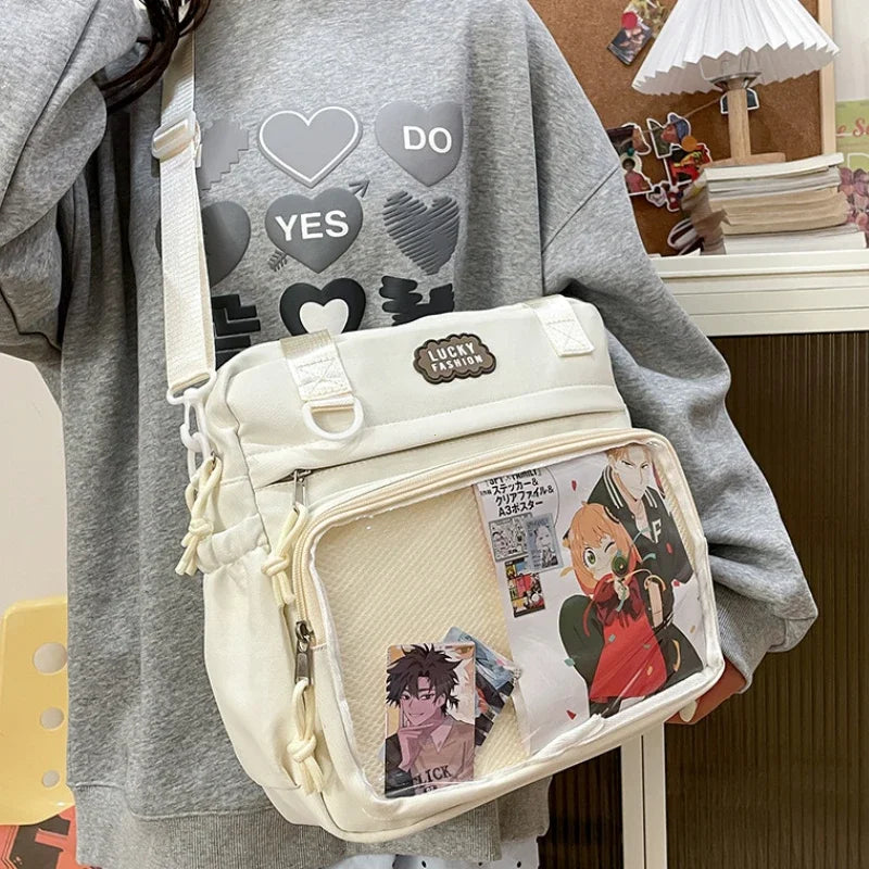Nylon Ita Bag – Y2K Japanese Preppy Crossbody Shoulder Bag