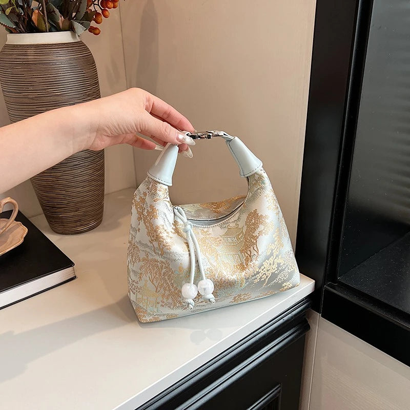 Chinese Embroidery Handbag – Versatile Shoulder & Tote Bag