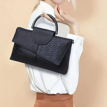Woven Texture PU Leather Crossbody Bag for Women