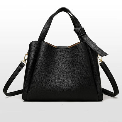 Leather Bucket Handbag – Women's Large Capacity Shoulder & Crossbody Bag