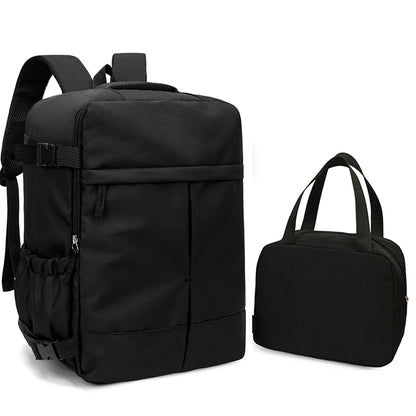 Carry-On Backpack & Tote Bag Set – 2-Piece Large Capacity Travel Luggage