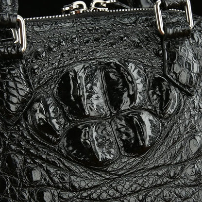 Crocodile Leather Shell Handbag – Women's Luxury Bag