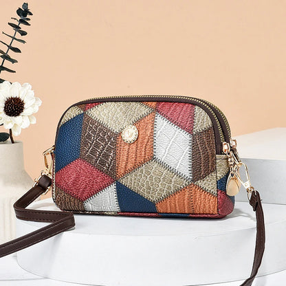 Dual Zipper Crossbody Bag – Trendy NVSHI Shoulder Bag