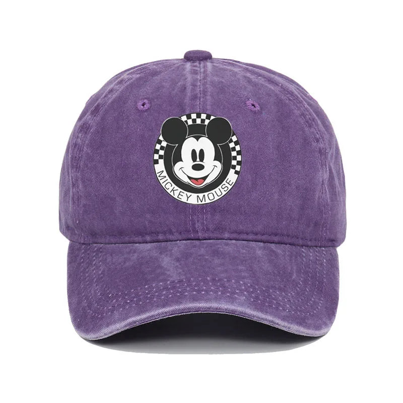 Unisex Mickey Mouse Print Kawaii Baseball Cap Wear Men Women Caps Vintage Trucker Hats Adjustable