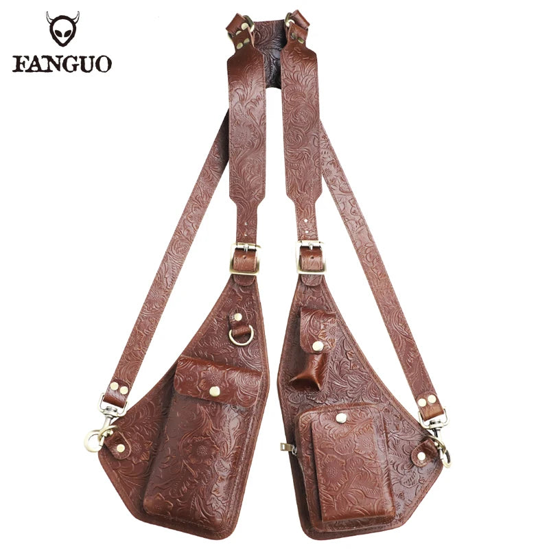 Genuine Leather Underarm Holster Bag – Men's Anti-Theft Shoulder Pack