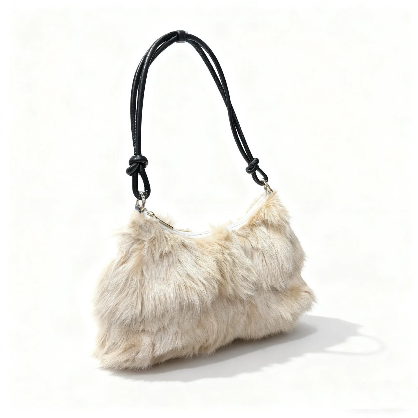 Faux Fur Shoulder Bag — Luxury Tote & Clutch Purse for Women