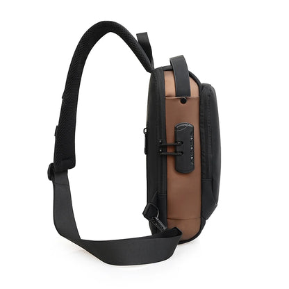 Men's Anti-Theft USB Charging Crossbody Sling Bag