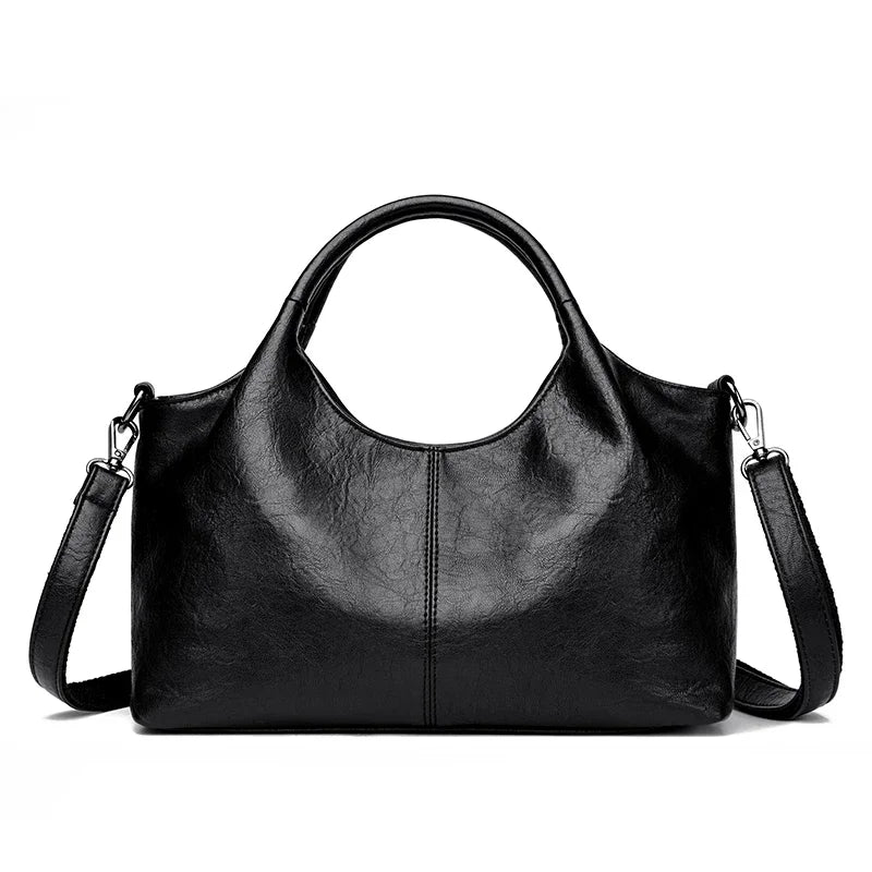Soft Leather Tote Handbag – Women's Luxury Shoulder & Crossbody Bag