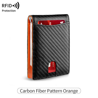 RFID Blocking Slim Bifold Wallet for Men – Minimalist Card Holder