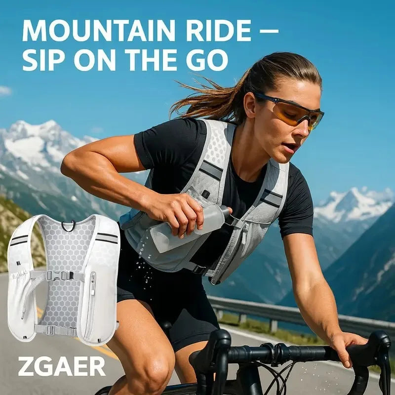 Hydration Running Vest Backpack for Cycling & Hiking