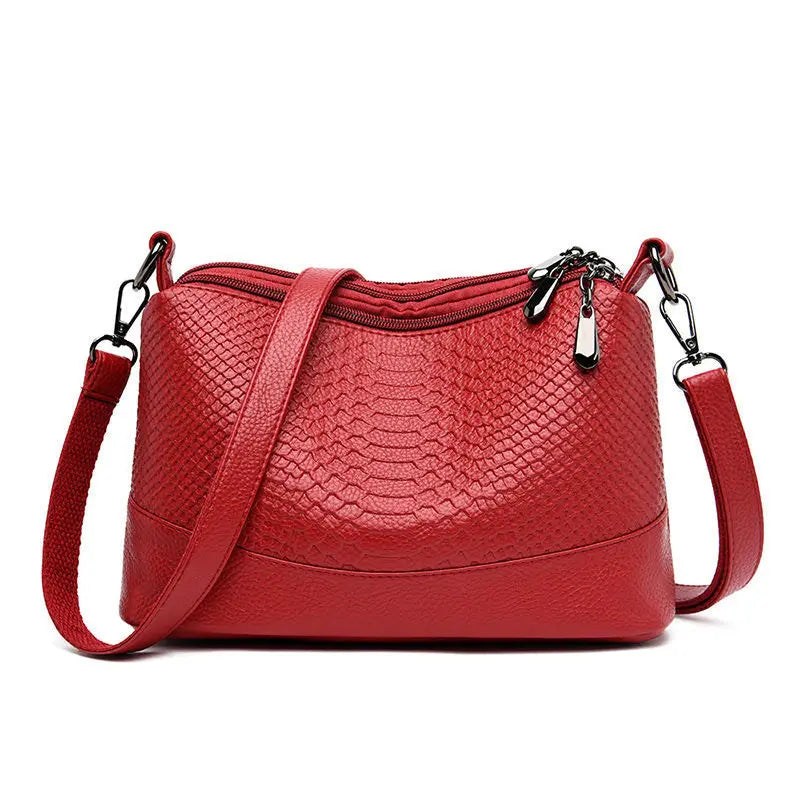 Crocodile Crossbody Bag for Women – Retro PU Leather Shoulder Purse