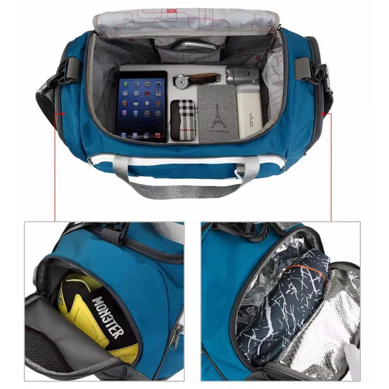 IXSport Gym Duffel Bag with Wet Dry Separation – Sports Travel Bag