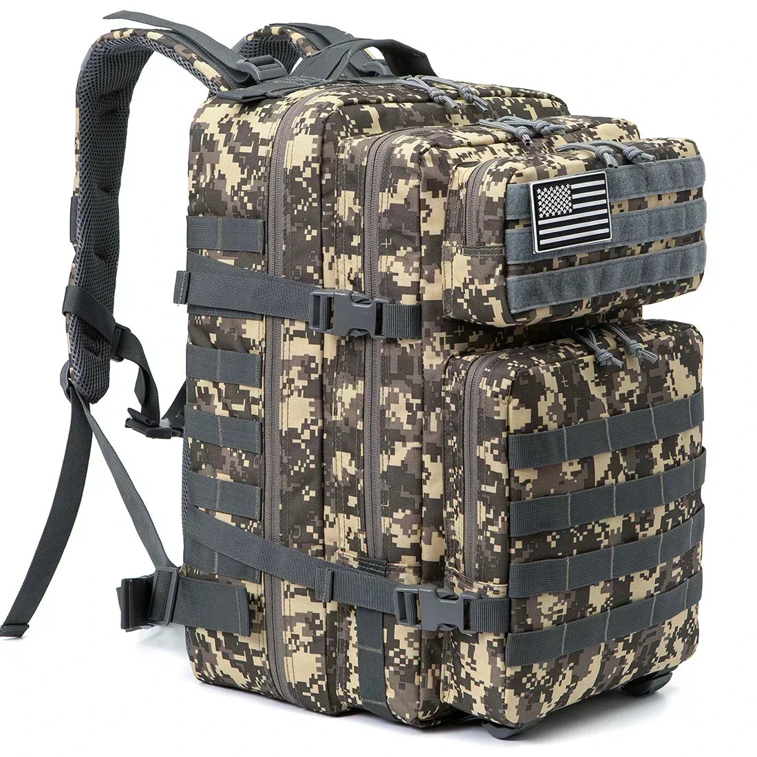 45L Tactical Hunting Backpack – Large Capacity MOLLE Rucksack