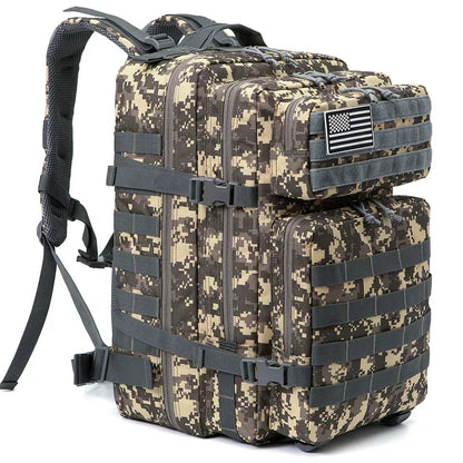 45L Tactical Hunting Backpack – Large Capacity MOLLE Rucksack